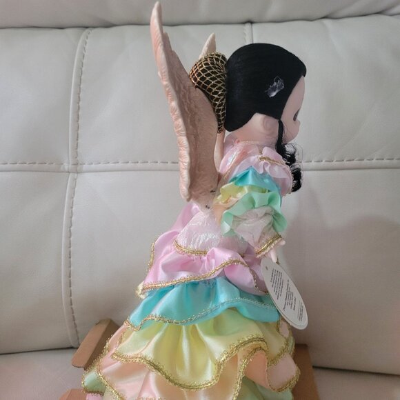 Precious Moments Angel  Of The South Doll Collectible with Rainbow Dress & Gold - Picture 12 of 15